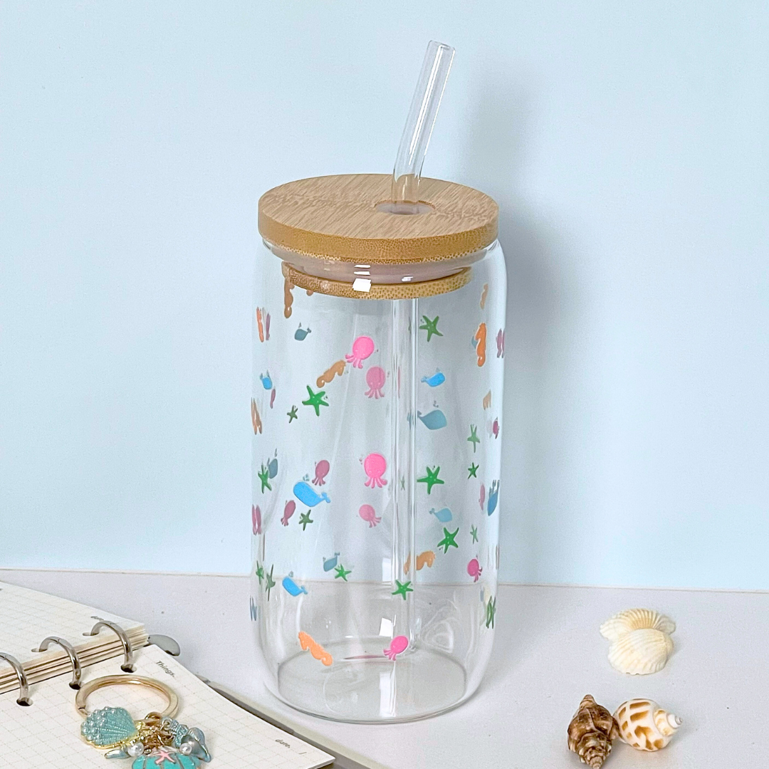 Maneifurui™ Ocean Park Glass Can