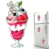 Strawberry Ice Cream Fridge Magnet Cross Stitch Kit Gifts tapestrymarket