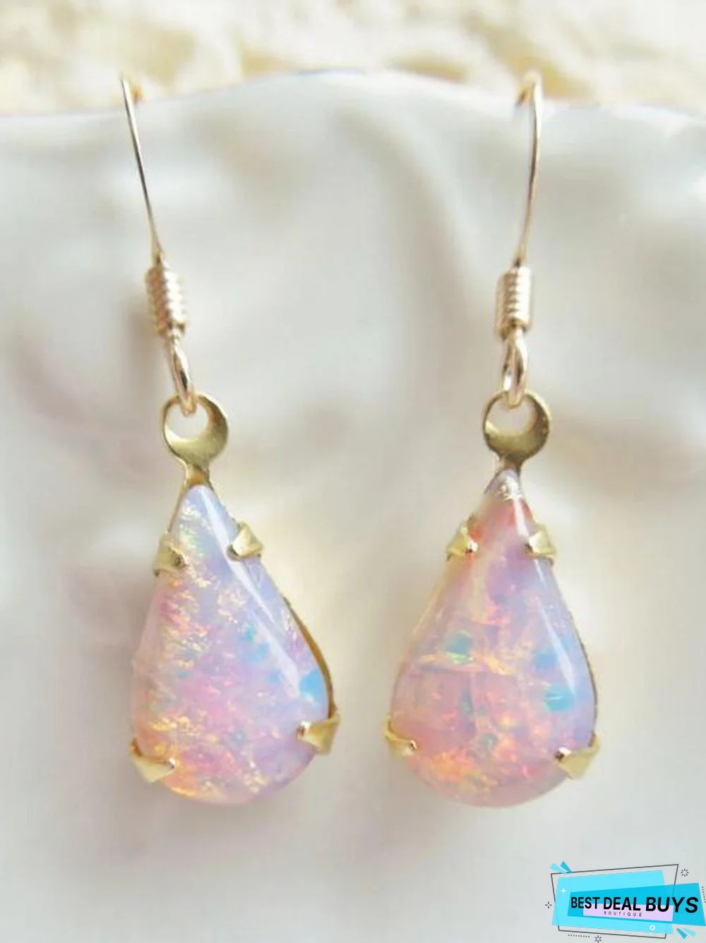 Casual Opal Moonstone Drop Earrings Everyday Versatile Jewelry