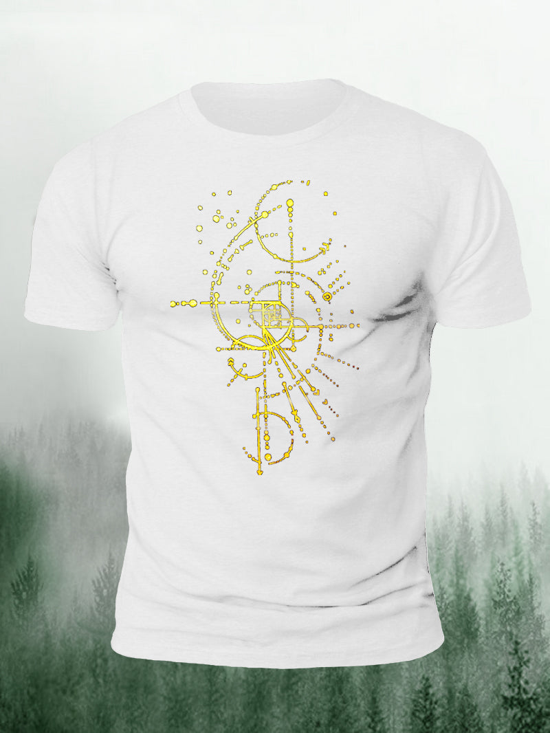 Men's Gold Edition Fibonacci Rectangle Short-Sleeved Shirt