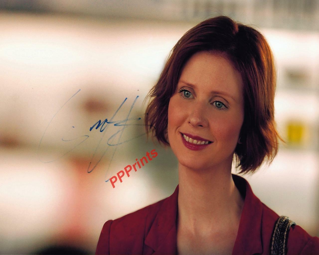 CYNTHIA NIXON SEX AND THE CITY AUTOGRAPHED 10X8 SIGNED REPRO Photo Poster painting PRINT