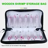Portable Squid Jig Bag Fishing Lure Storage Case Wooden Shrimp Octopus Egi Case