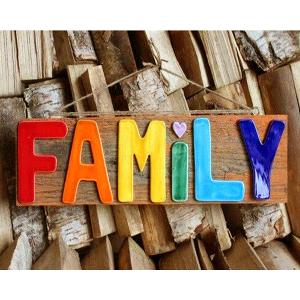

Family Letter - 11CT Stamped Cross Stitch - 40*50CM, 501 Original