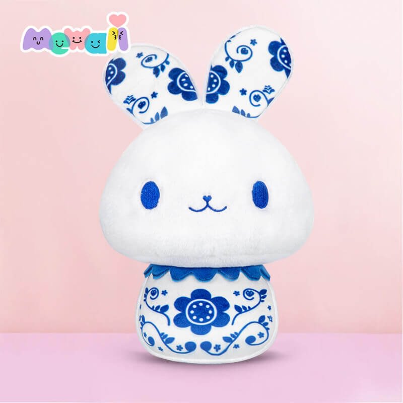 Mewaii® Mushroom Family Rabbit Kawaii Plush Pillow Squish Toy