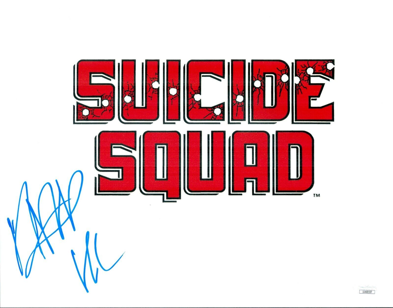 Adewale Akinnuoye-Agbaje Signed 11x14 Suicide Squad Croc Authentic JSA COA