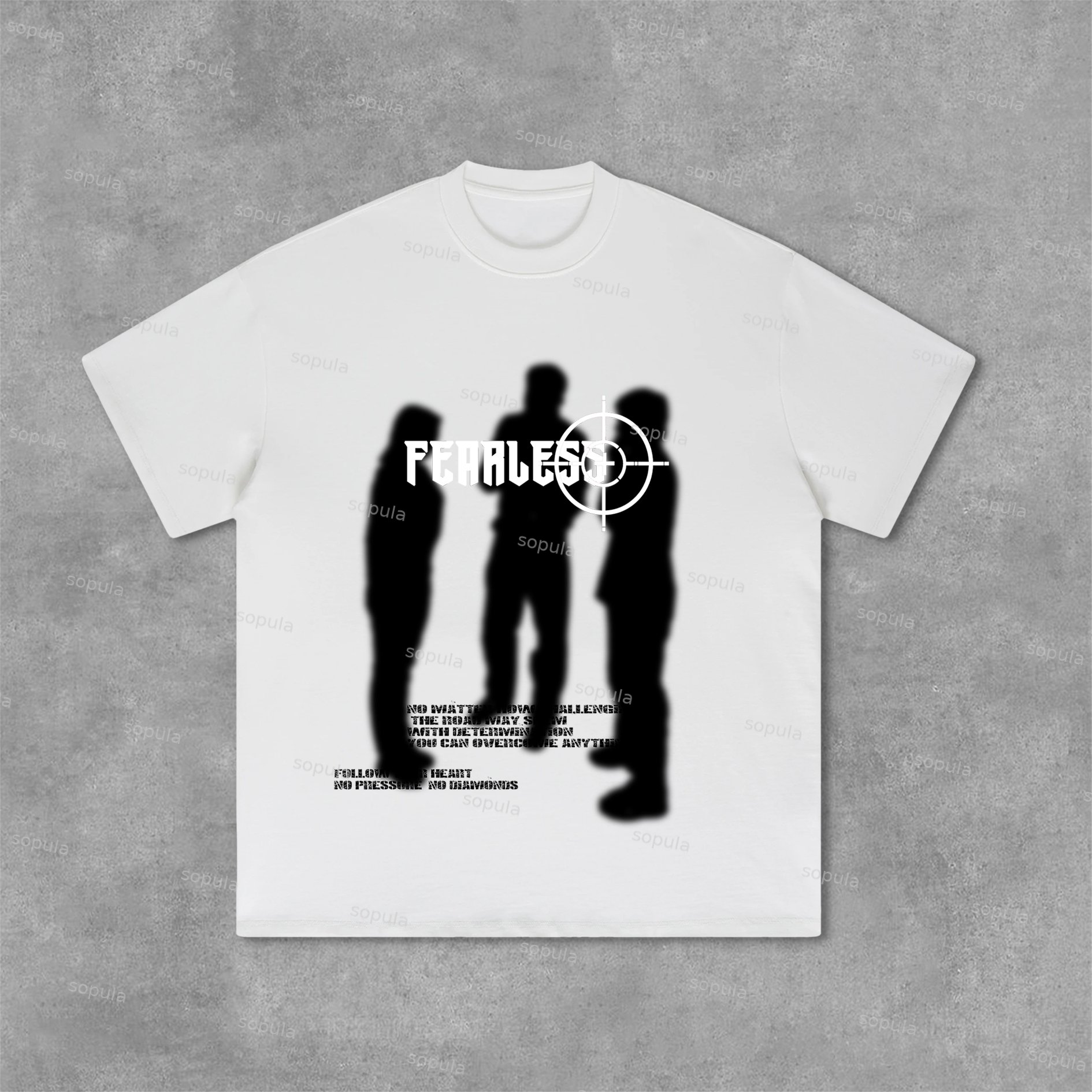 Sopula Fearless Blurred Street Portrait Graphic Print Cotton T-Shirt - SOPULA