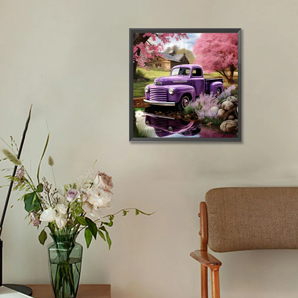 Diamond Painting - Full Round Drill - Car(Canvas|30*30cm)