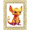 DIY Diamond Painting Clear Acrylic Frame Desktop Ornament with Display Stand, Craft Decor Kits