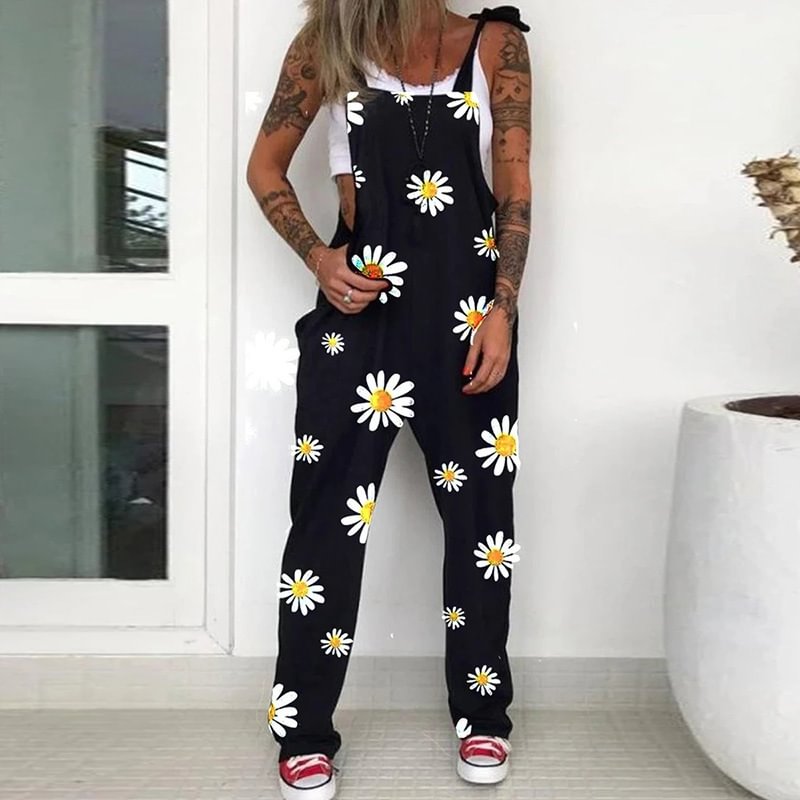 Jumpsuit Printed Plus Size Skull