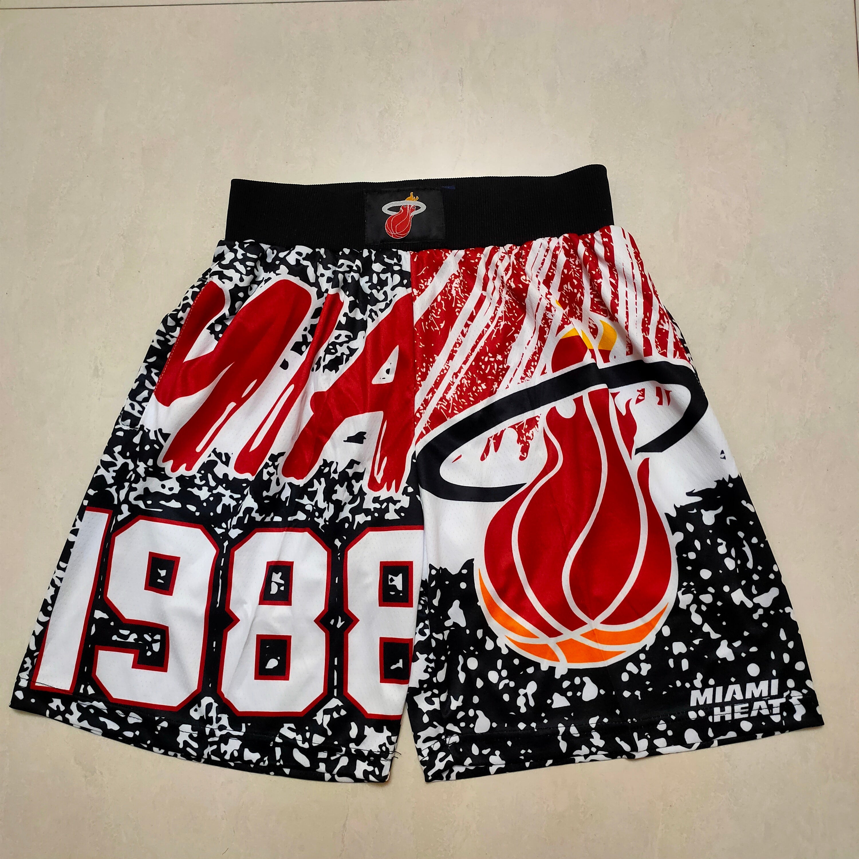 Miami Heat MitchellNessMN Team Logo Pants Shorts