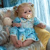 20" Lifelike Blue Eyes Handmade Silicone Vinyl Reborn Baby Girl Zidina - RBBI-Myrebornbabydoll&reg; Myrebornbabydoll&reg;