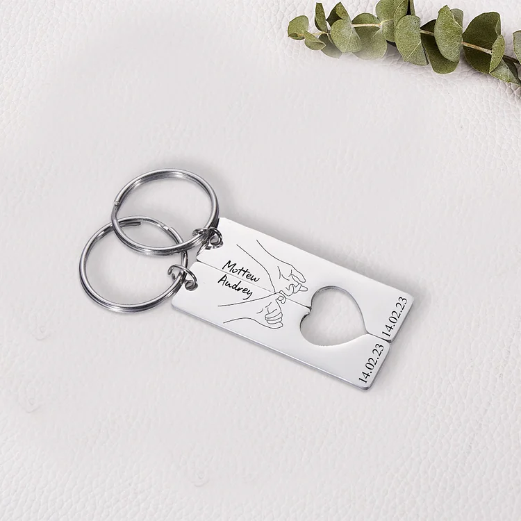 UNIQUE Don't Do Stupid SH*T Love Babe Stainless Steel Keychain BF GF  Keychain