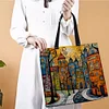 Colorful Houses-11CT DIY Stamped Cross Stitch Shopping Bag 40*40cm/15.75*15.75in