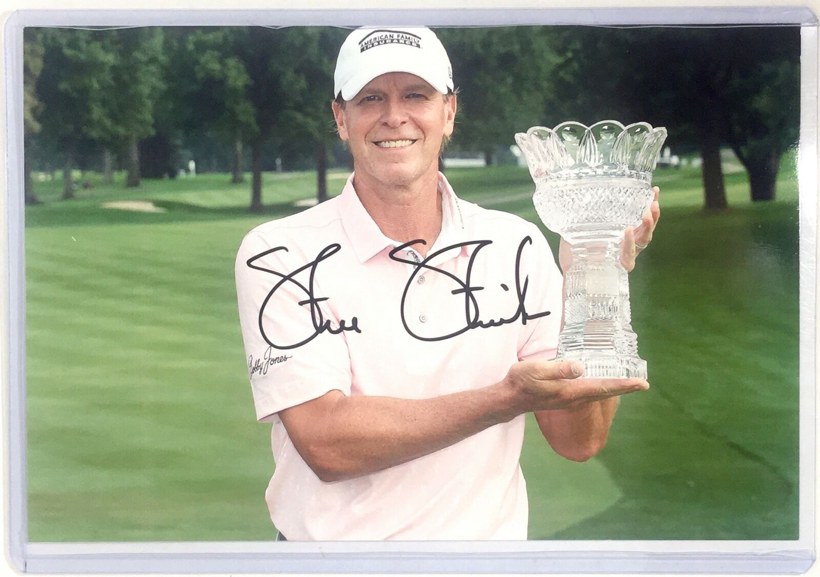 Steve Stricker Signed 4x6 Photo Poster painting Golf PGA Tour Illinois Masters Autograph Auto