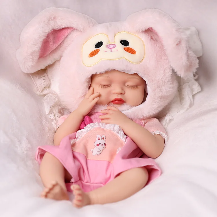 [Drink and Wet System]Babeside Nancy 16'' Realistic Silicone Sleeping Baby Little Infant Girl Best Gift for Kids