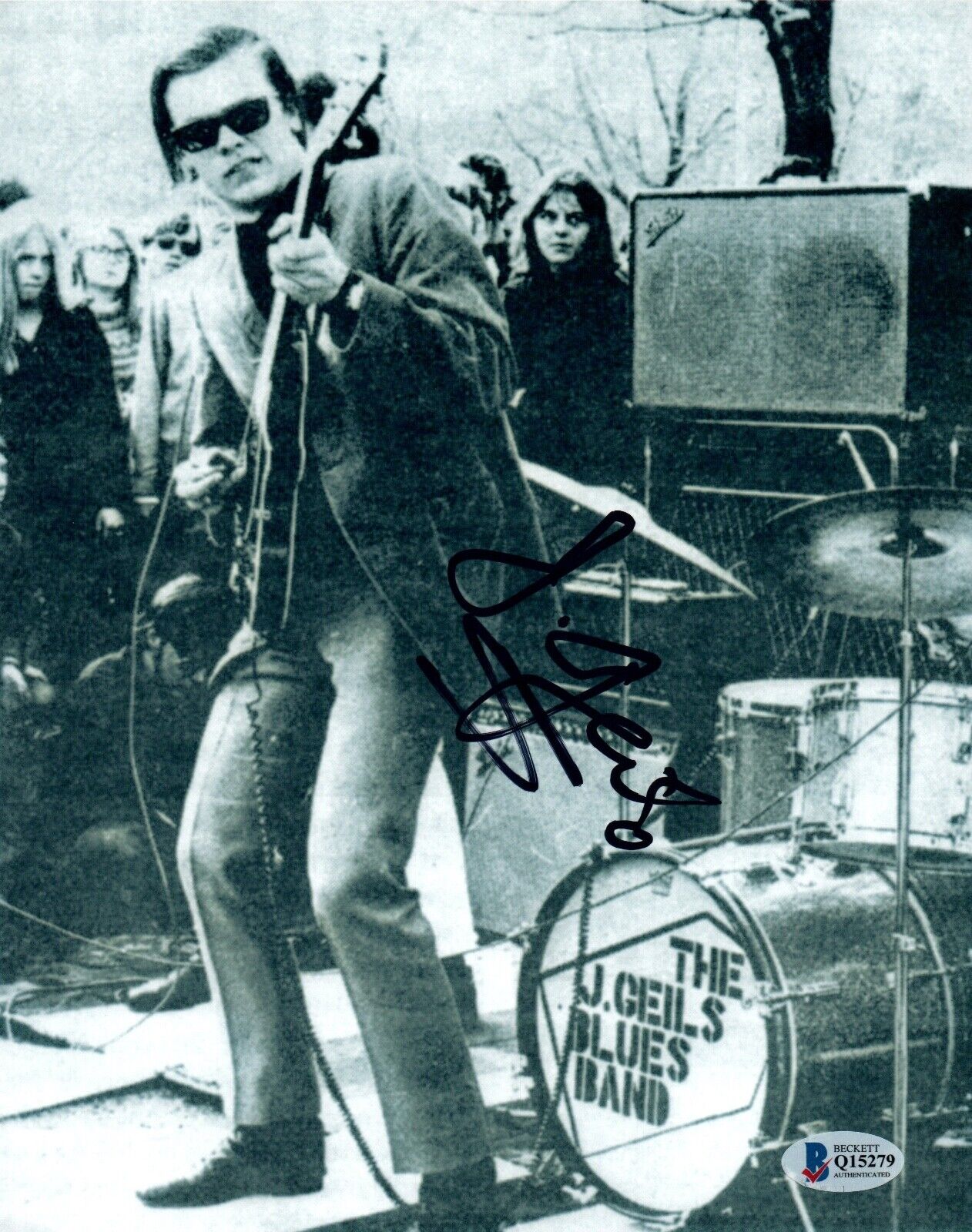 J Geils Signed Autograph 8x10 Photo Poster painting The J Geils Band Lead Guitarist Beckett COA