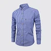 Breathable cotton long-sleeved plaid shirt