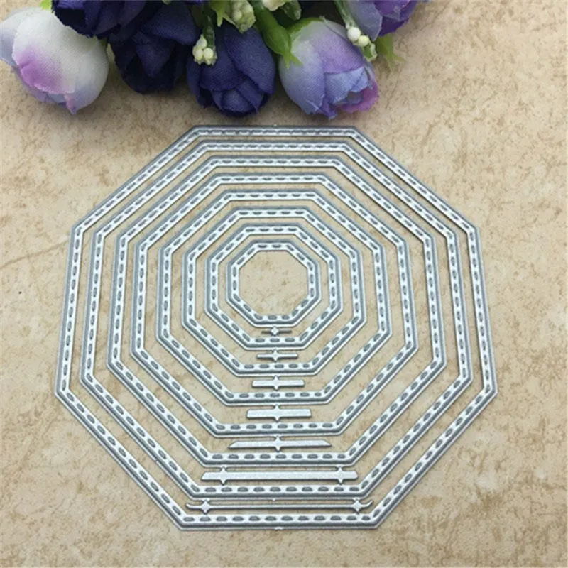 8pcs Basic Stars Cutting Dies Carbon steel Metal Cutting Dies Scrapbooking Decorative Paper Cards Template