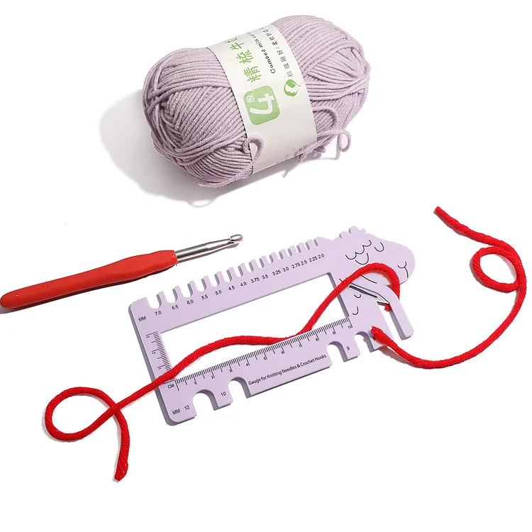 6pcs/Set Crochet Hook Knitting Needles colorful Plastic Handle Aluminum  Crochet Hooks Template Knit Needles Weave