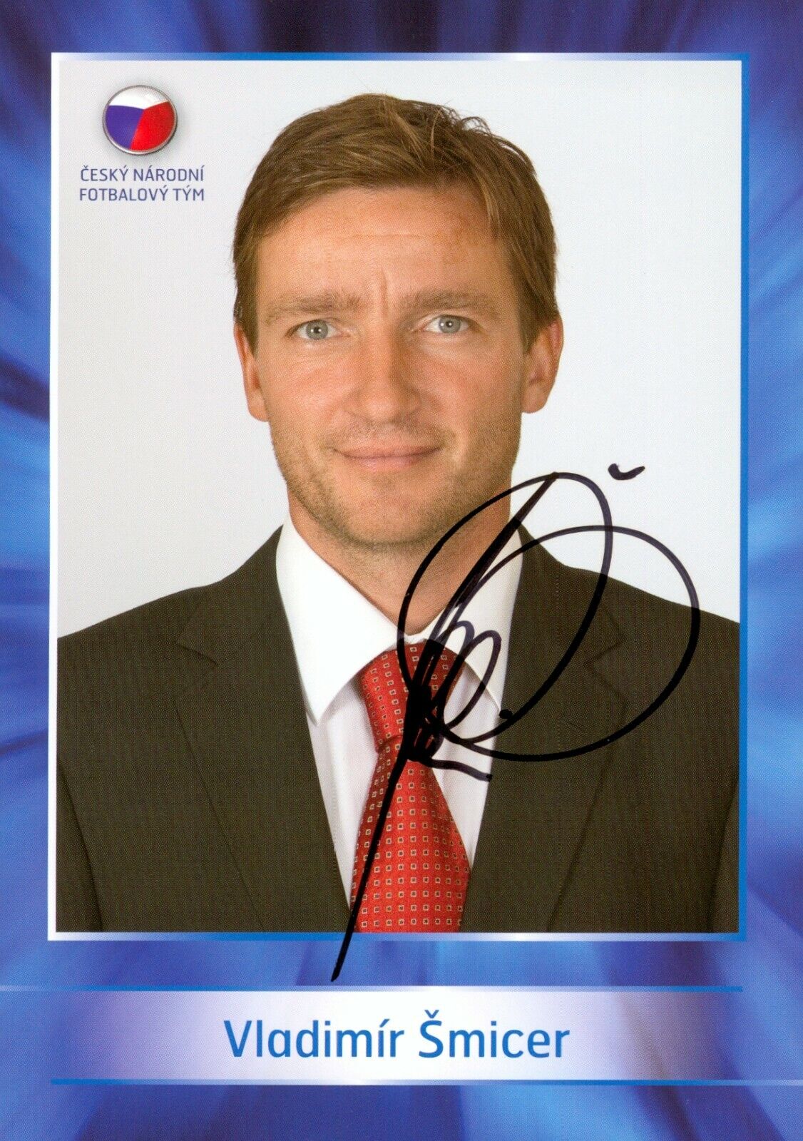 Vladimir Smicer Signed 6x4 Photo Poster painting Card Czech Republic Liverpool Autograph + COA