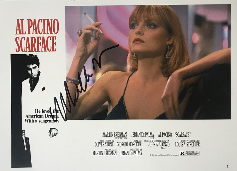 Michelle Pfeiffer Signed Autographed Scarface