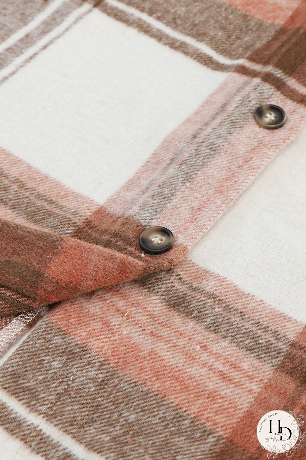 Warm Plaid Shirt Jacket for Fall