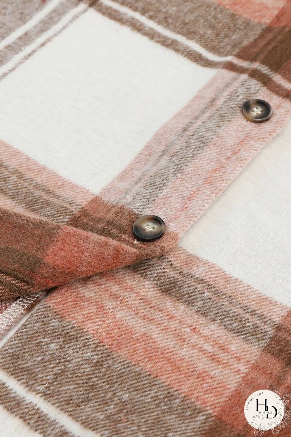 Warm Plaid Shirt Jacket for Fall