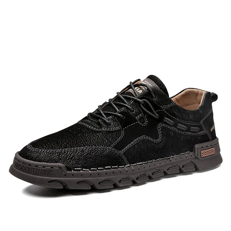 Brand Men's Casual Shoes Leather Men's Moccasins Loafers Outdoor Men Driving Shoes Non-slip Men's Sneakers Zapatillas Hombre