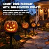 Solar Powered Pumpkin Halloween Stake Light Outdoor Waterproof LED Lamp