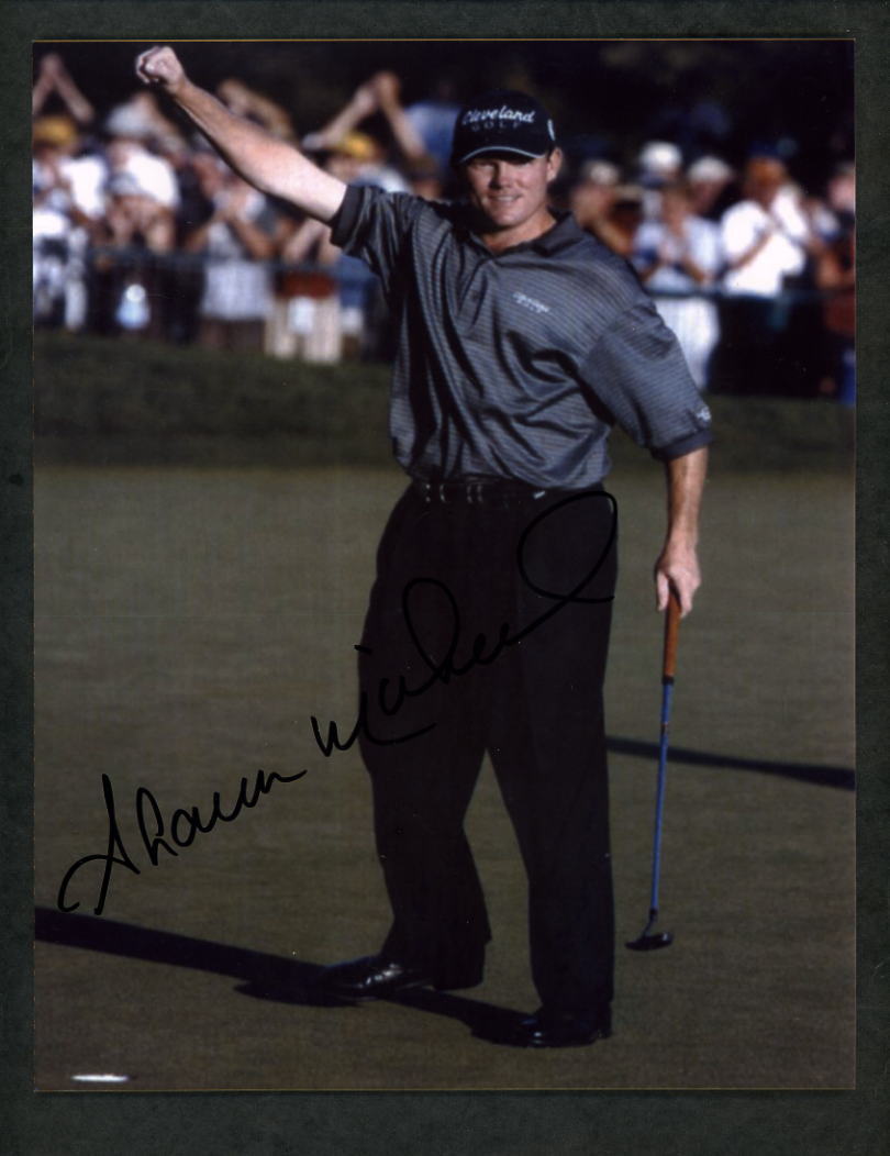 Shaun Micheel PGA Golf Autographed Signed 8 x 10 Color Photo Poster painting