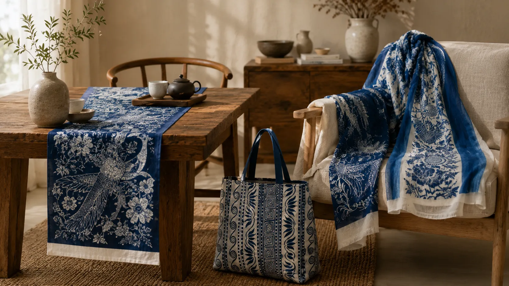 Hidden Indigo handcrafted batik jewelry and wearable pieces
