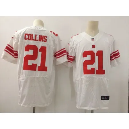 Men's New York Giants #21 Landon Collins  White Elite Stitched Jersey