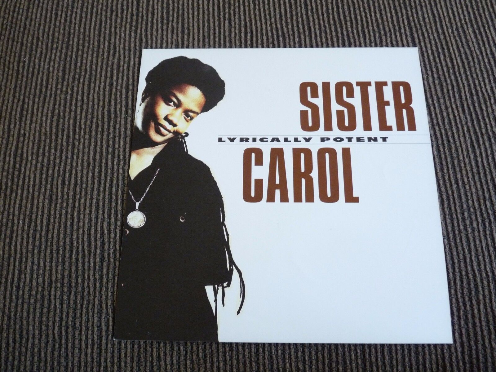 Sister Carol Lyrically Potent LP Poster Photo Poster painting Double Sided Flat 12x12 RARE