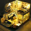 Handmade DIY Miniature Dollhouse Kit with and Furniture