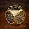 Luck Muse Four Beasts Feng Shui Yin Yang Bagua Rotating Copper Coin Decor