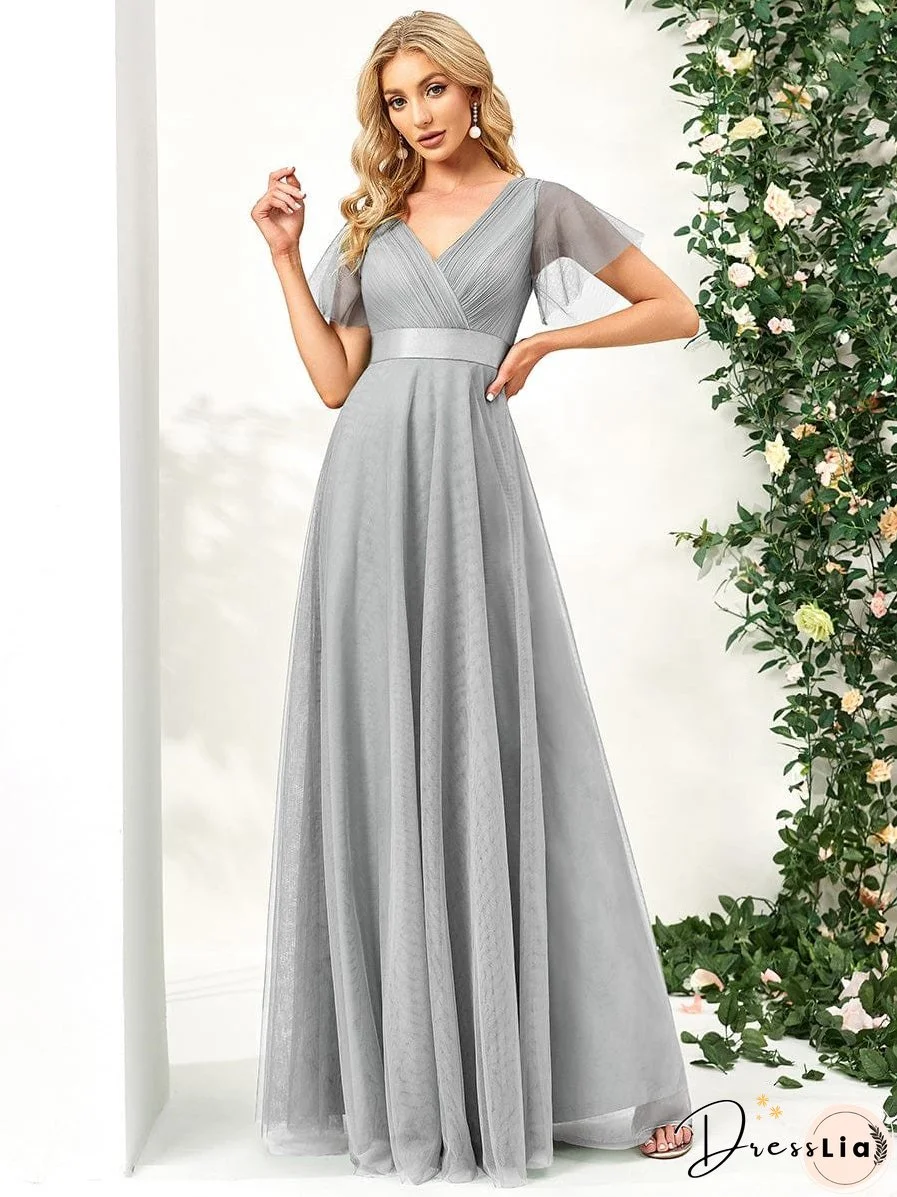 Gray Evening Gown