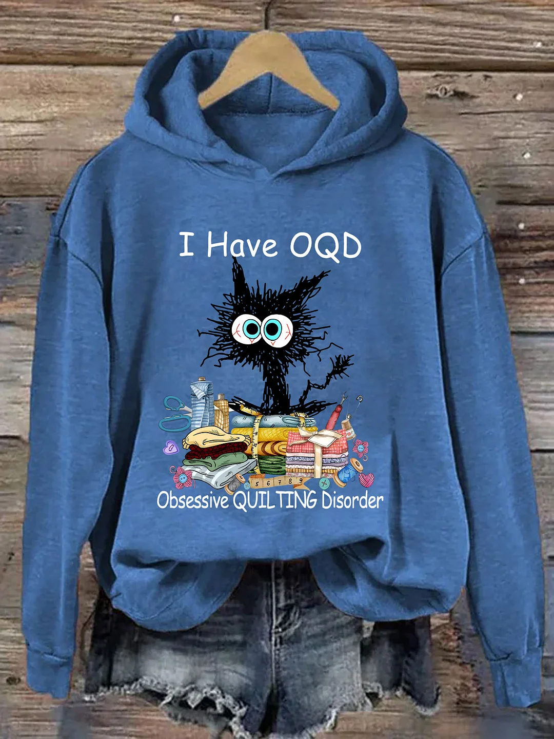 I Have OCD Obsessive Quilting Disorder Hoodie