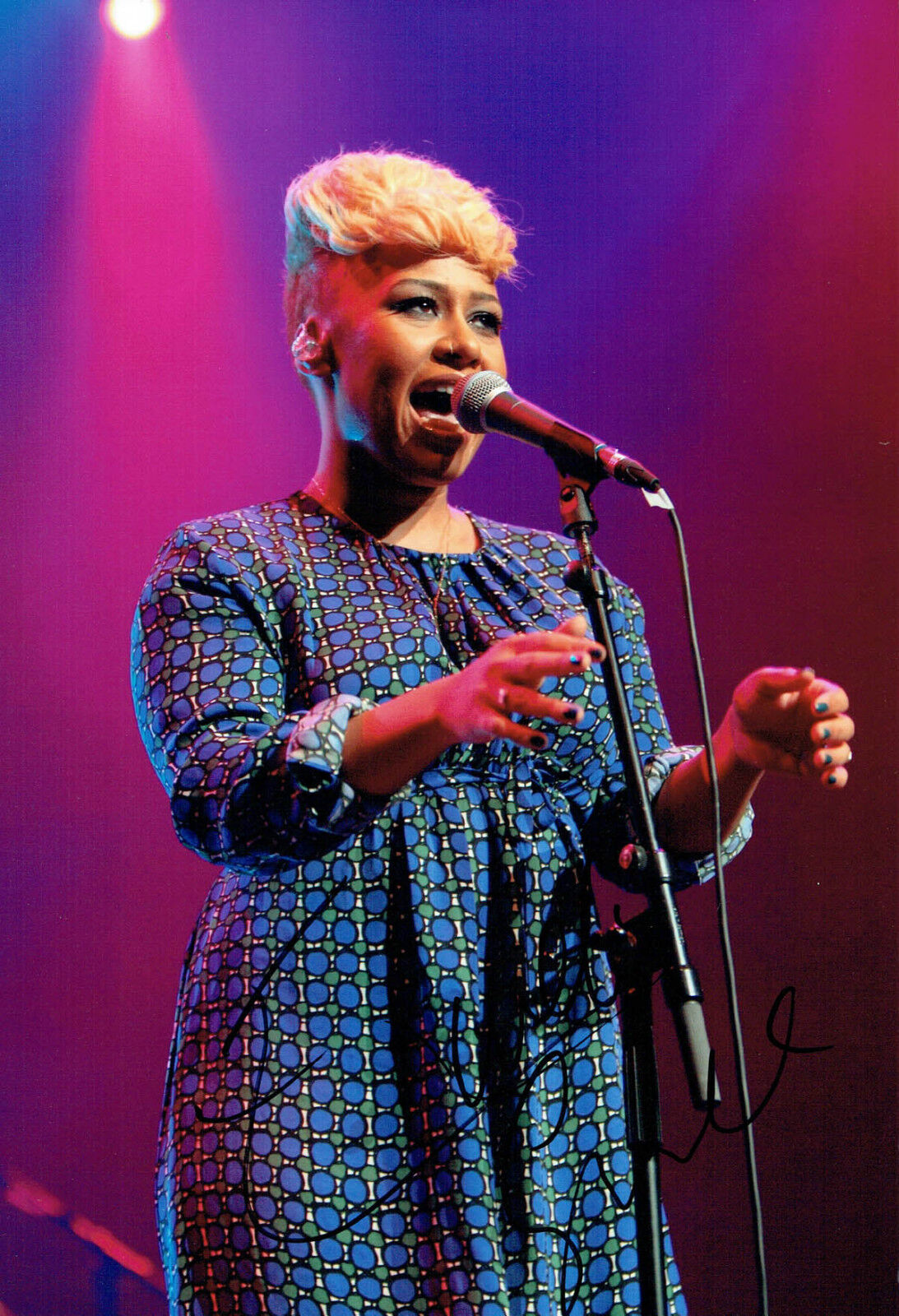 Emeli SANDE SIGNED Autograph 12x8 Photo Poster painting B AFTAL COA Scottish Singer Songwriter