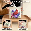 Diamond Painting Cardinal and Flower PU Storage Bag Coin Purse