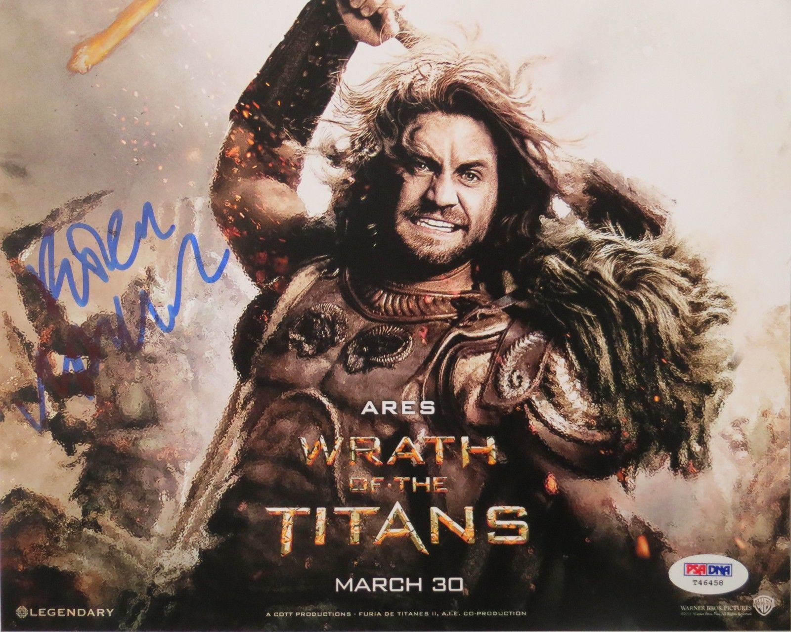 Edgar Ramirez Signed ARES Wrath of the Titans 8x10 Photo Poster painting (PSA/DNA) #T46458