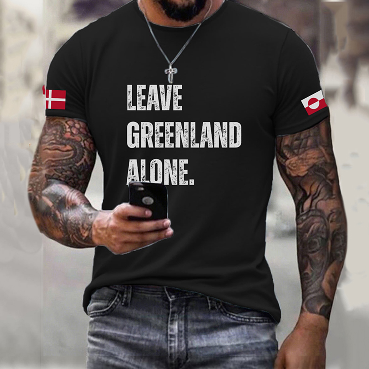 Men's Greenland T-shirt artswardrobe