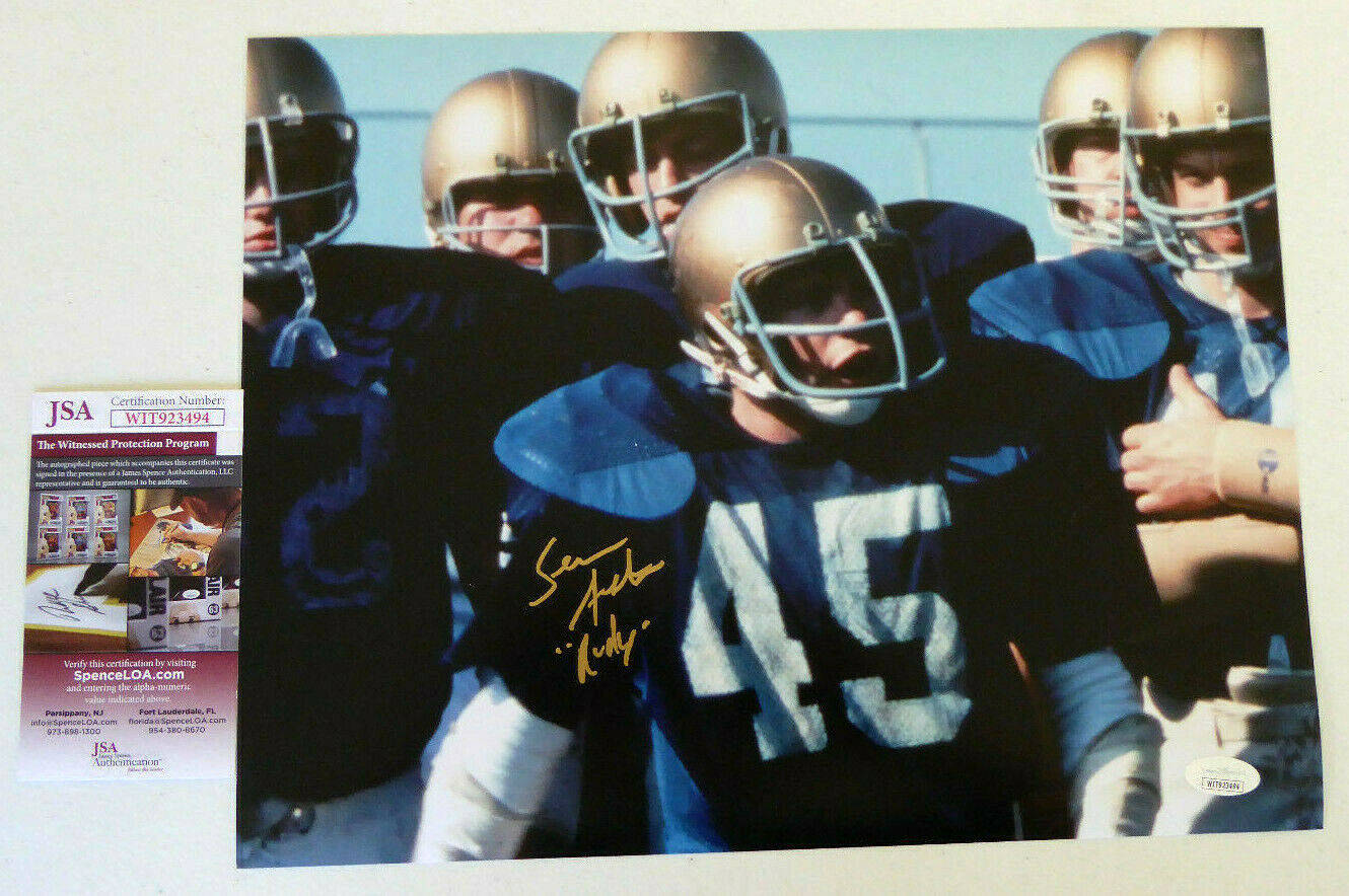 Sean Astin Authentic Signed 11x14 Photo Poster painting Autograph, Notre Dame, Rudy, JSA COA