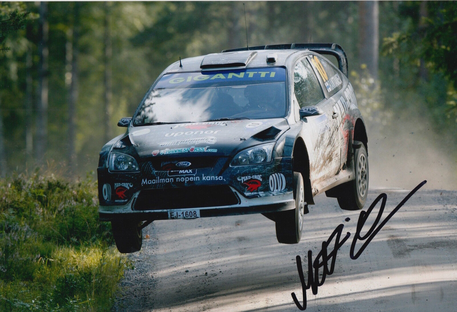 Matti Rantanen Hand Signed 12x8 Photo Poster painting Ford Rally 1.