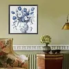 Blue And White Porcelain Vase-Paint by Numbers Acrylic Painting 40*40cm(HOT)