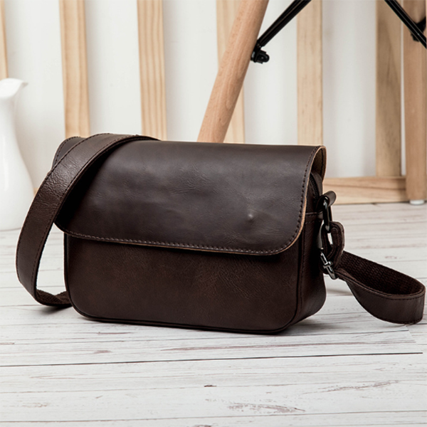Men's Shoulder Fashion Trend PU Bag