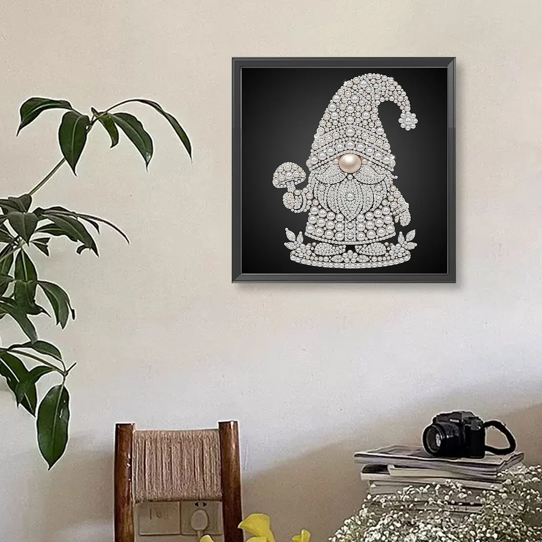 Goblin DIY Pearl Painting Kits for Adults Beginners Home Wall Decor Pearl Gem Paintings Picture Arts Craft 25x25cm Without Frame