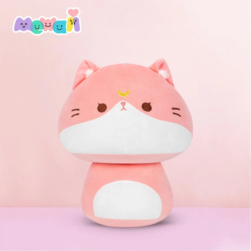 Mewaii Mushroom Family Kitten Series Stuffed Animal Kawaii Plush Pillow