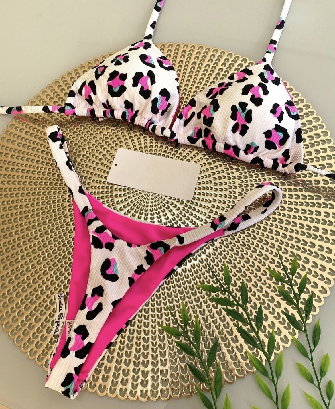 Mature Women Printed Swimsuit Beach Sexy Bikini