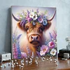 Framed Diamond Painting - Full Round Drill - Cow (25x25cm)