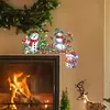 DIY Christmas Snowman Diamond Painting Door Frame Decoration
